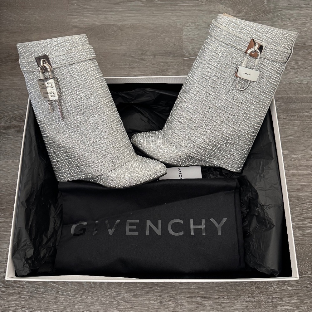 Givenchy Embellished Shark Lock Boots